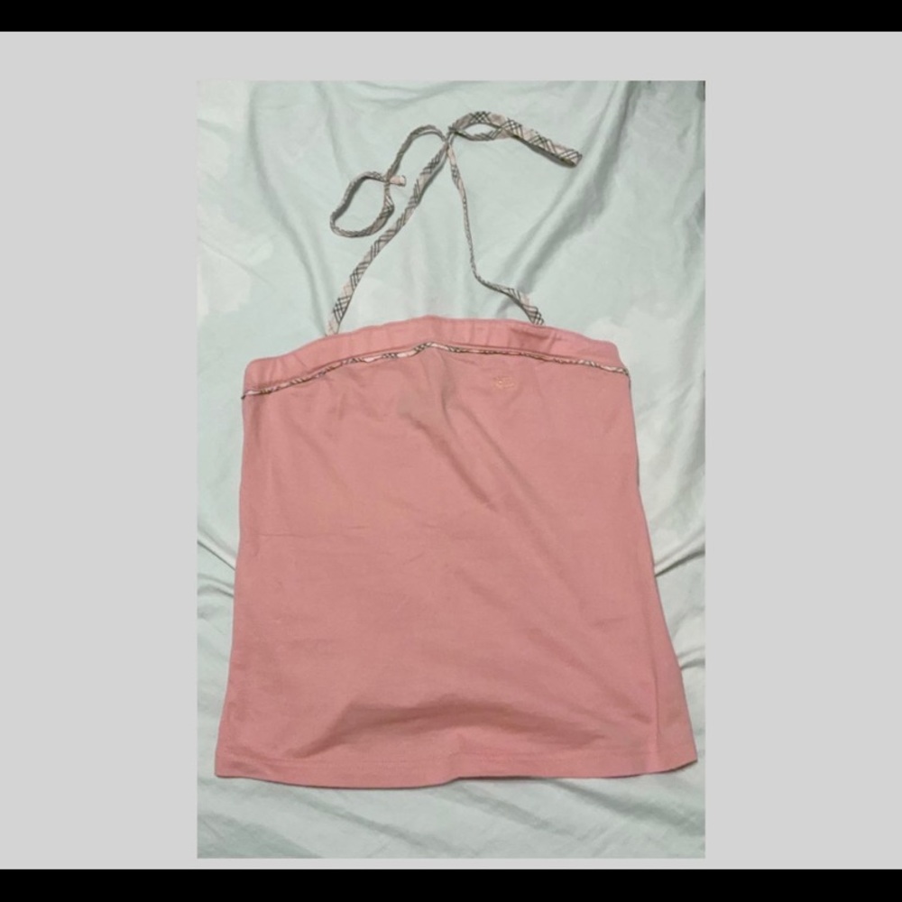 Burberry Blue Label tube top + tied straps 💗💗